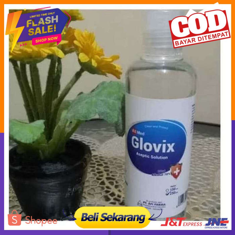 Glovix Hand Sanitizer Cair Antiseptic  Moisturizing Fresh Scent 250ml