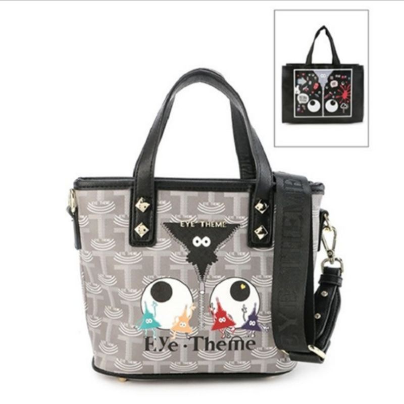 Huer Gefhy Eye Theme printed Grey