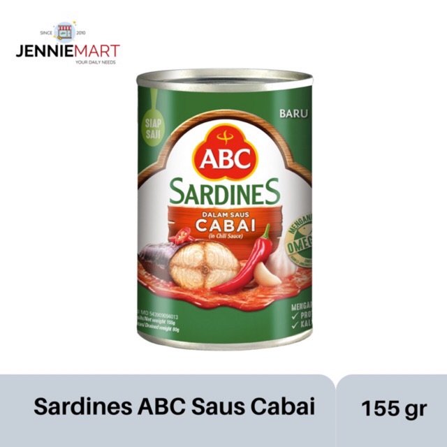 

Sarden ABC - Sardines ABC Saus Cabai 155 gram