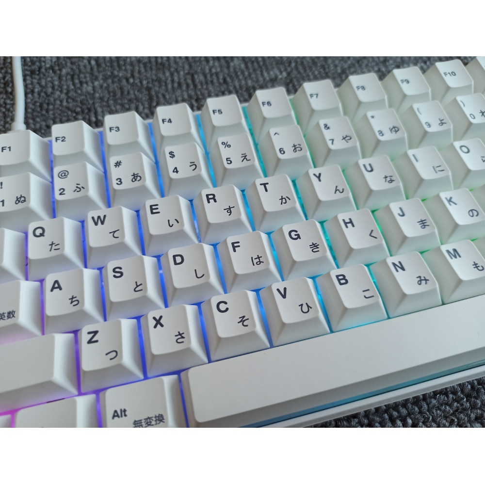 Keycaps 135 Tombol Pbt Desain Minimalis Warna Putih Untuk Keyboard Mekanik