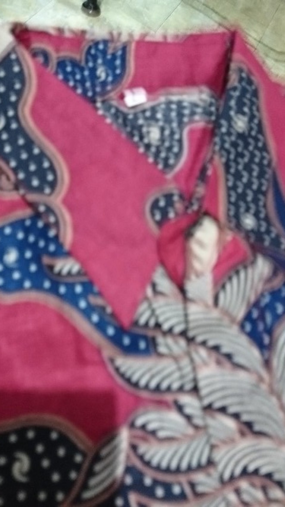 Kemeja Batik Pria Lengan Panjang Batik Merah Size M L Xl Xxl  Bswart Hrb026