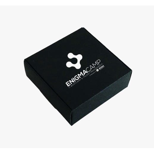 

Custom Box 28x23x10 Hitam Sablon Logo Putih