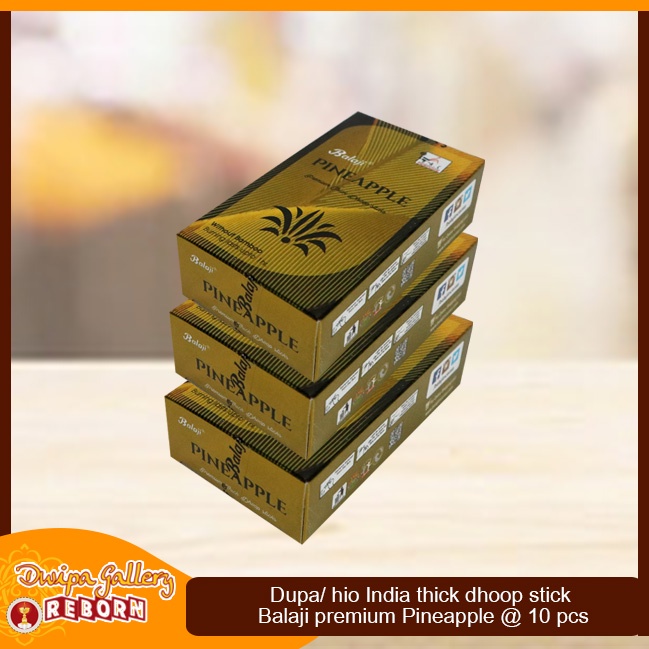 Dupa Hio Wangi India Balaji Pineapple Premium dhoop 10 sticks