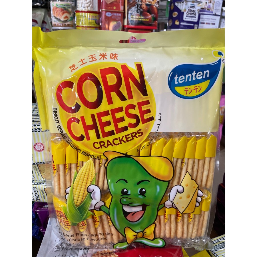 

BISKUIT BERAS JAGUNG 230GR BERKEJU TENTEN CORN CHEESE CRACKERS CHINA