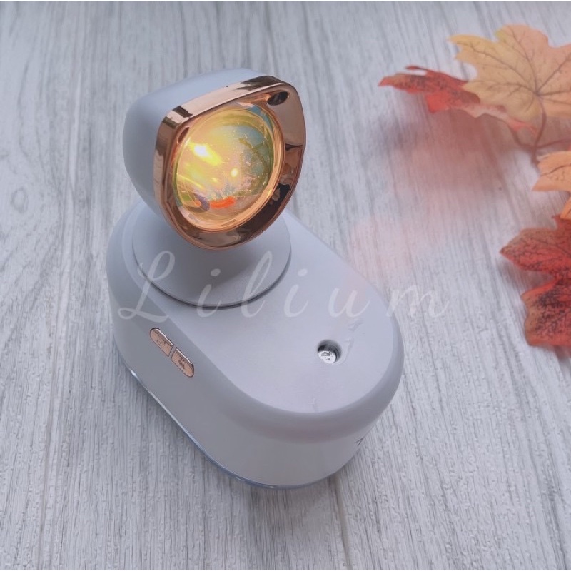 Humidifier wireless Sunset light Golden hour portable Hp023 lampu sunset proyektor pelembap udara