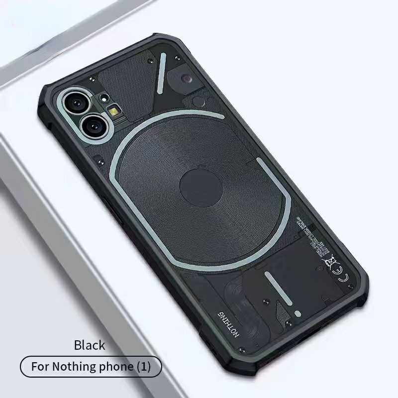 S/P- CASING Acrylic Clear Protect Casing For Nothing Phone 1 Phone Case Transparent Back Cover For Nothing Phone1 (1)  Armor Shockproof PC+TPU Bumper Cover