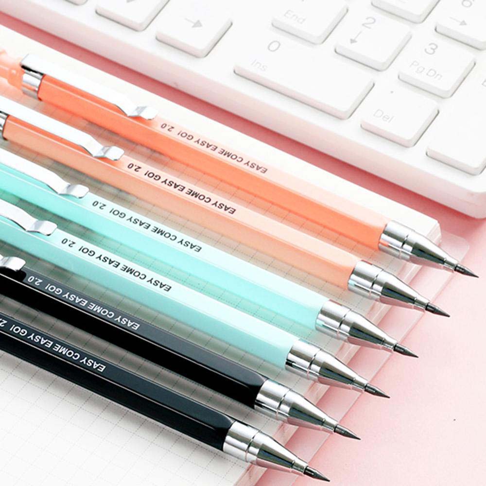 ELEGANT Novelty Mechanical Pencil Creative Propelling Pencils Automatic Pencil Pencils With Sharpener Candy Color Student Stationery High Quanlity Drawing Writing Pencils Office School Supplies