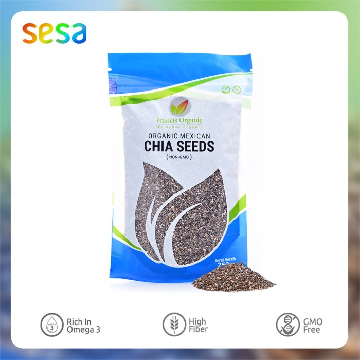 

Q12 Francis Organic Mexican Chia Seeds 250 Gr Dw51qs