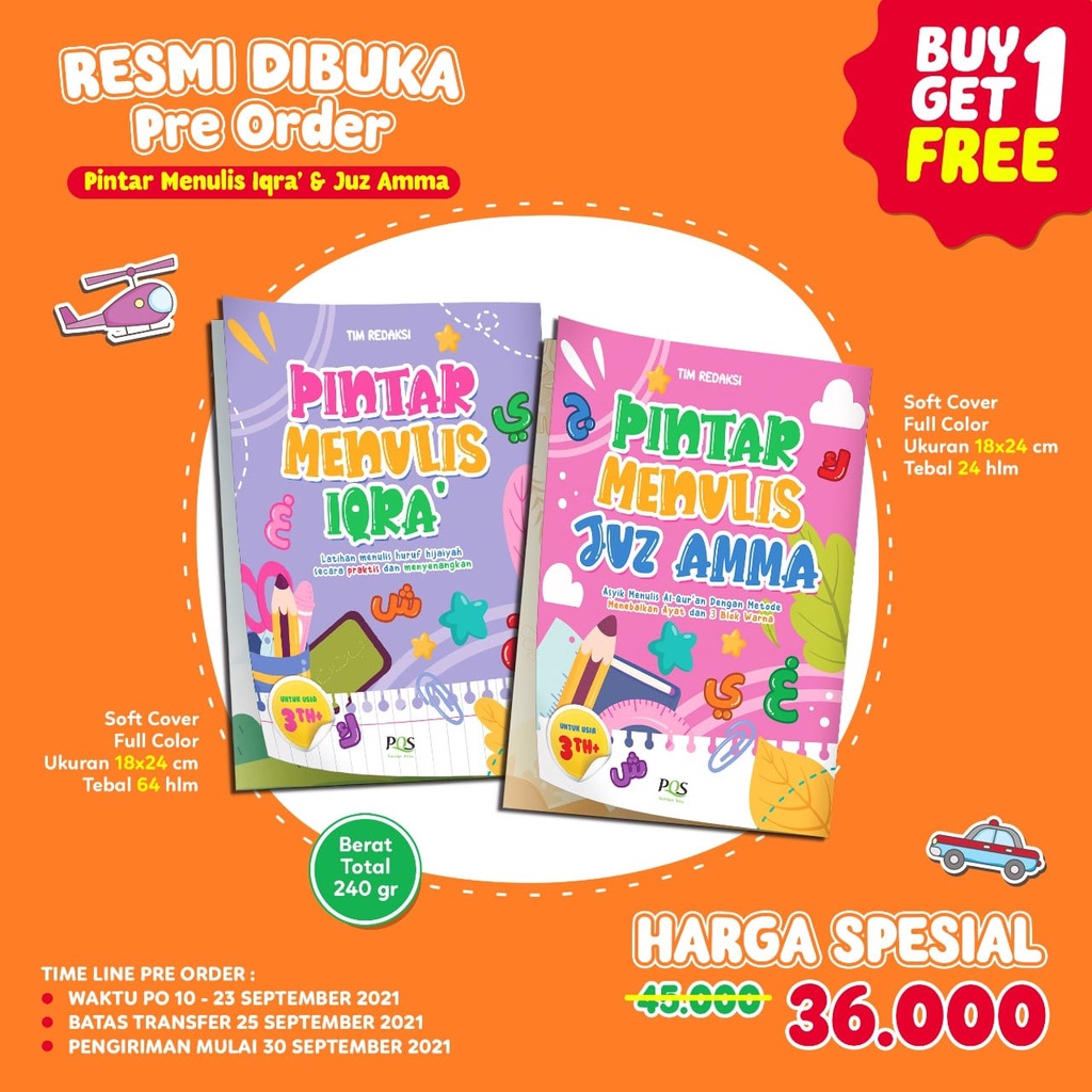 

Pintar Menulis Juz Amma Dan Pintar Menulis Iqra/ Original/Ready Siap Kirim