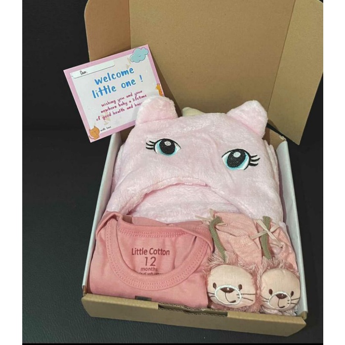 Hampers baby newborn | Kado bayi | Hadiah lahiran | Hampers selimut bayi | Hampers bayi cewe | Hampers bayi cowo-Selimut 1 - Pink