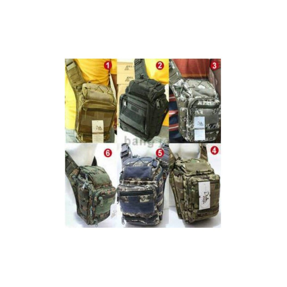 TAS SELEMPANG LORENG ARMY ( TAS LORENG,TAS PRIA)