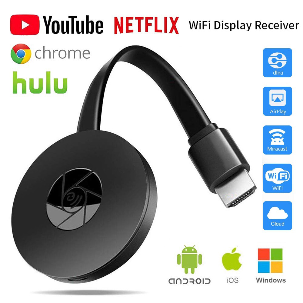 Chromecast 2 tv streaming hdmi device G2 4k wifi screen mirroring for android iphone laptop macbook chromebook