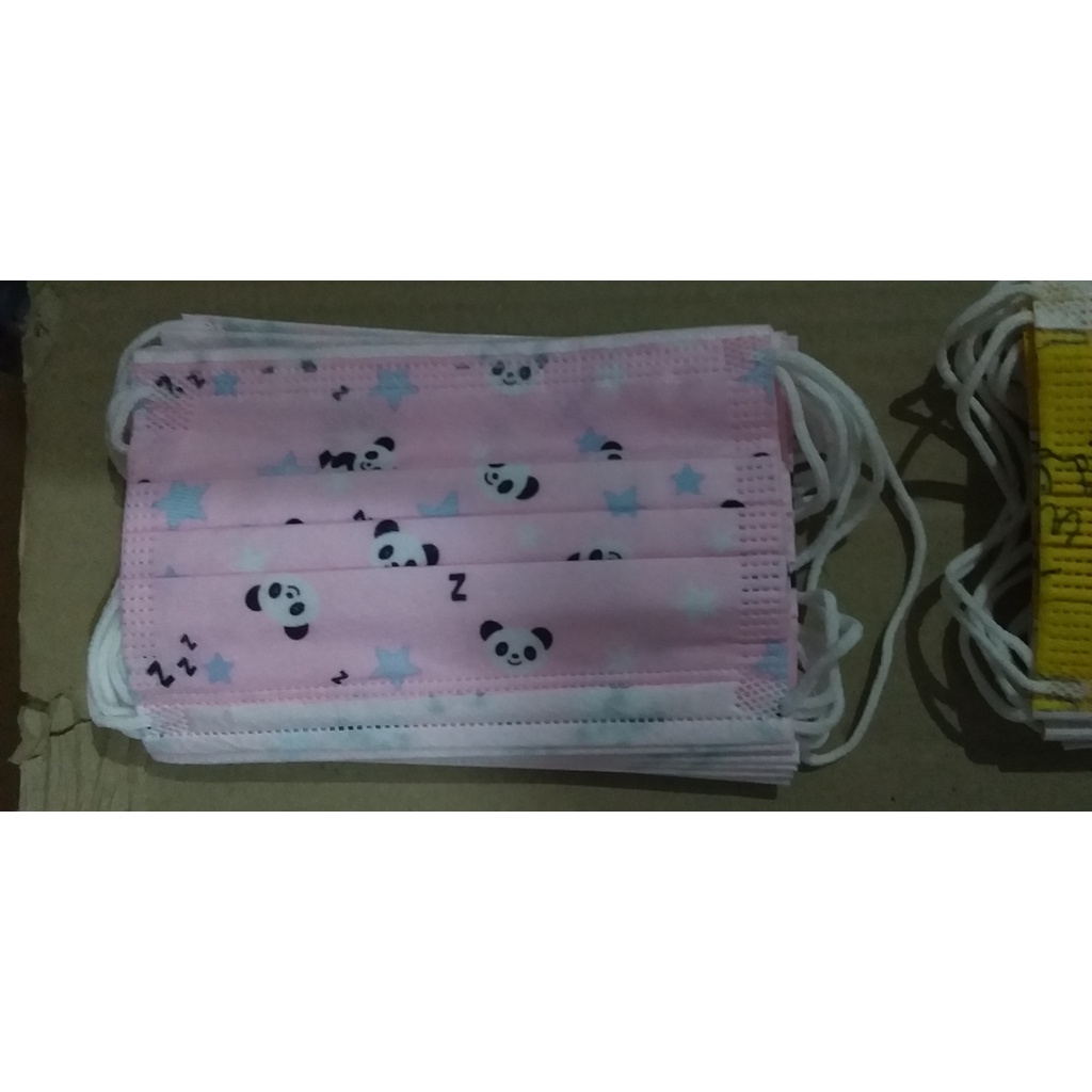 masker motif anak isi 10pc