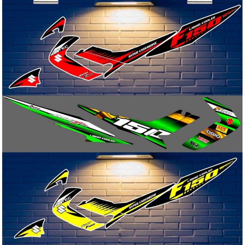 Striping Satria Fu / F 150 Old / Lama / Barong 2008 2009 2010 2011 2012 Variasi Sticker Motor Stiker