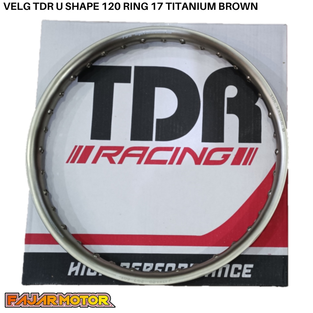 PROMO VELG TDR U SHAPE 120 RING 17 TITANIUM BROWN GREY