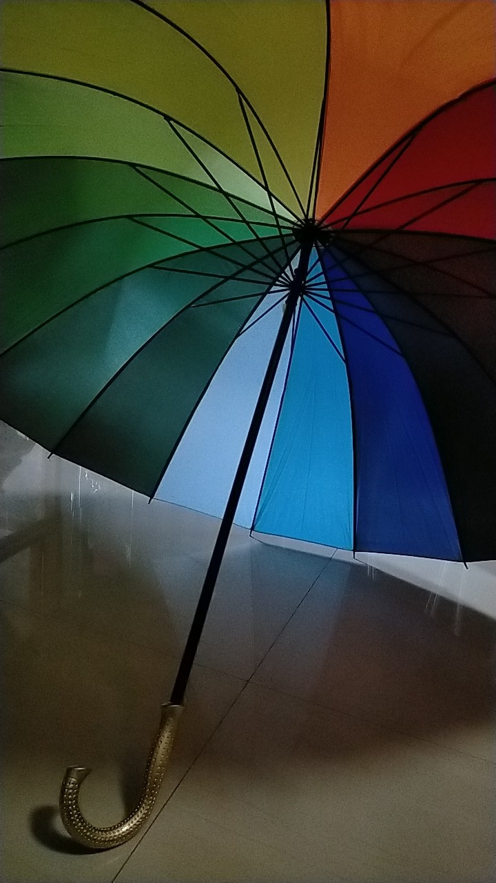 Payung Golf Pelangi Besar Warna Warni 16 Jari Rainbow Jumbo Umbrella /wajib Baca Deskripsi