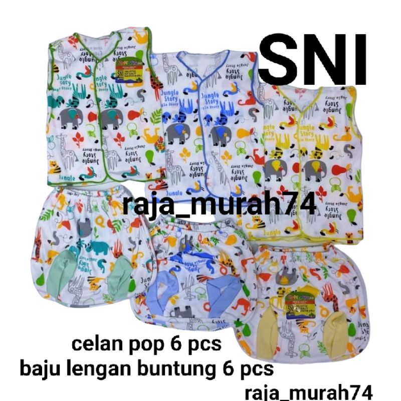 6 stelan buntung zahdan motif SNI