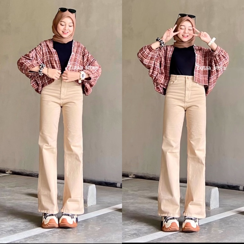 KEMEJA TAMARA BATWING PREMIUM // OUTER BATWING FLANEL OVERSIZE