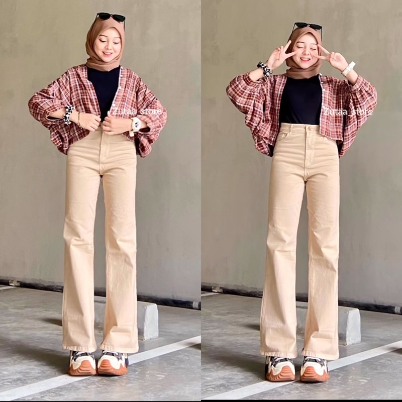 KEMEJA TAMARA BATWING PREMIUM // OUTER BATWING FLANEL OVERSIZE