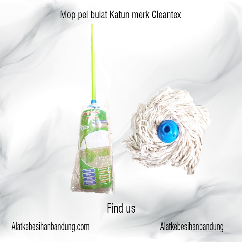  Lap pel lantai  gagang Mop pel  bulat Pel  rumah cleantex 