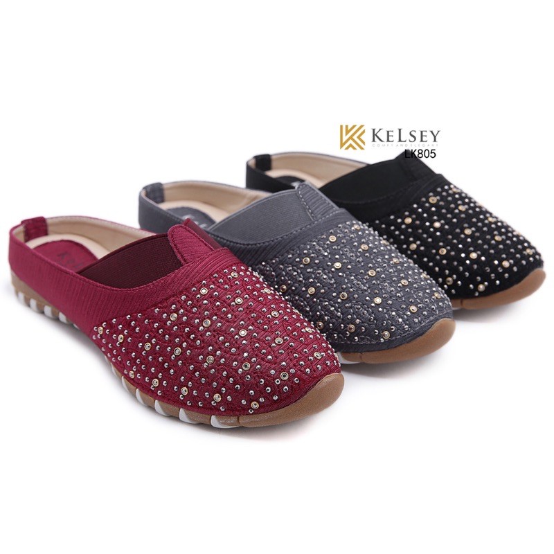 (GRATIS ALAS KAKI) NICOLE  Sandal Selop Wanita Kelsey / Sandal Slip On Wanita LK805