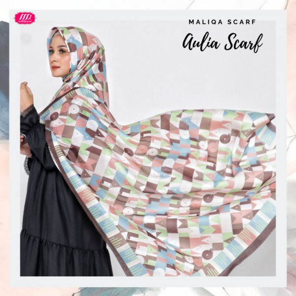MALIQA - HIJAB SEGI EMPAT PRINTING - MOTIF AULIA