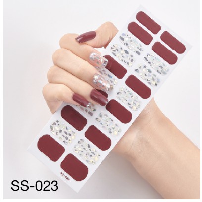 22Pcs/Stiker Kuku Murah / Nail Art Sticker / Nail Art Stiker / Nail Art &amp; Sticker Tipe SS &amp; UNE