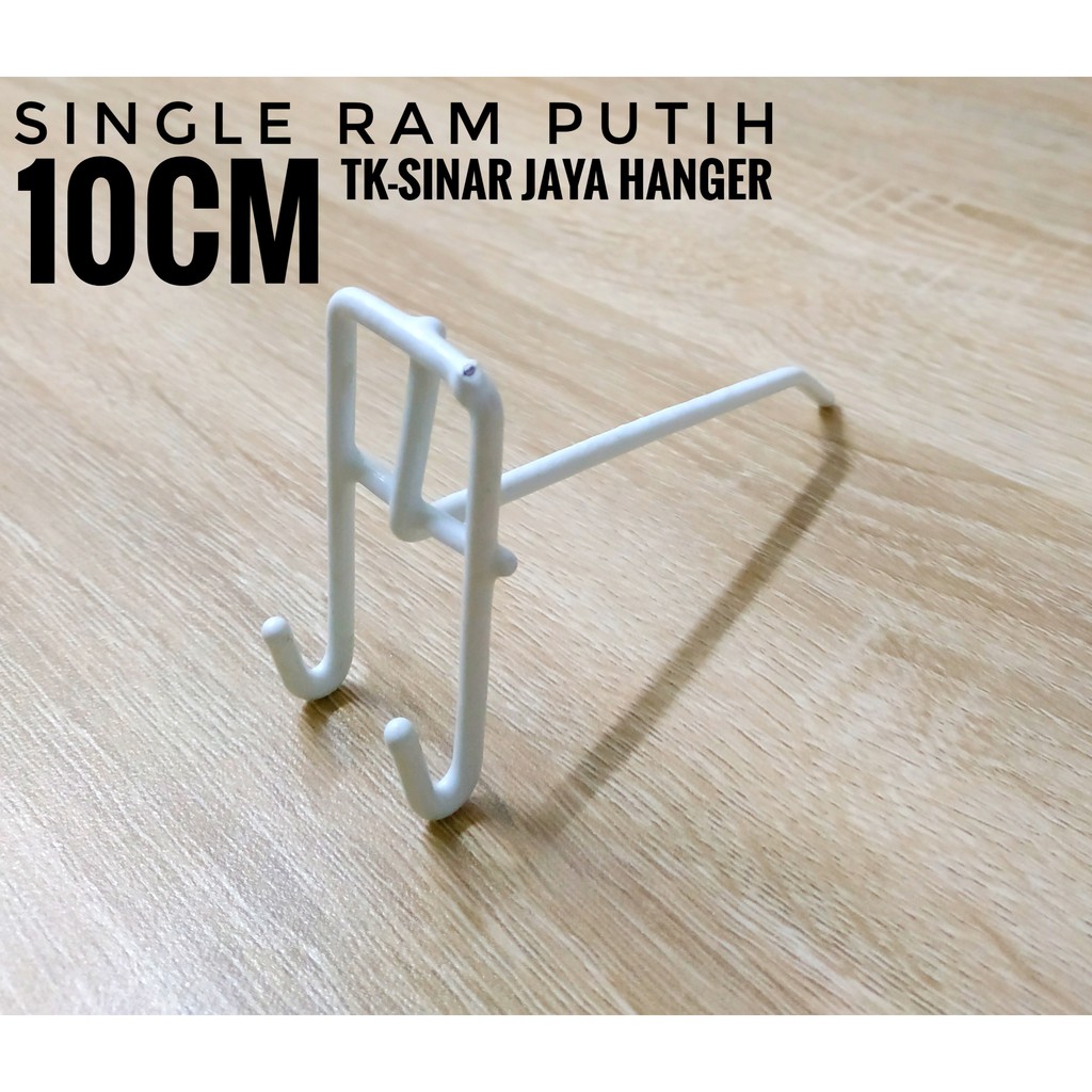 Single RAM PUTIH Ukuran 10CM / Cantolan RAM Gantungan Aksesoris