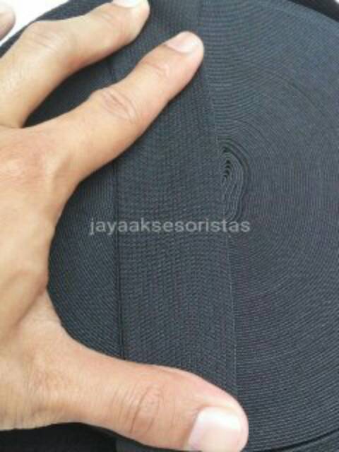 Tali webbing elastis/karet tas 5.0 cm murah