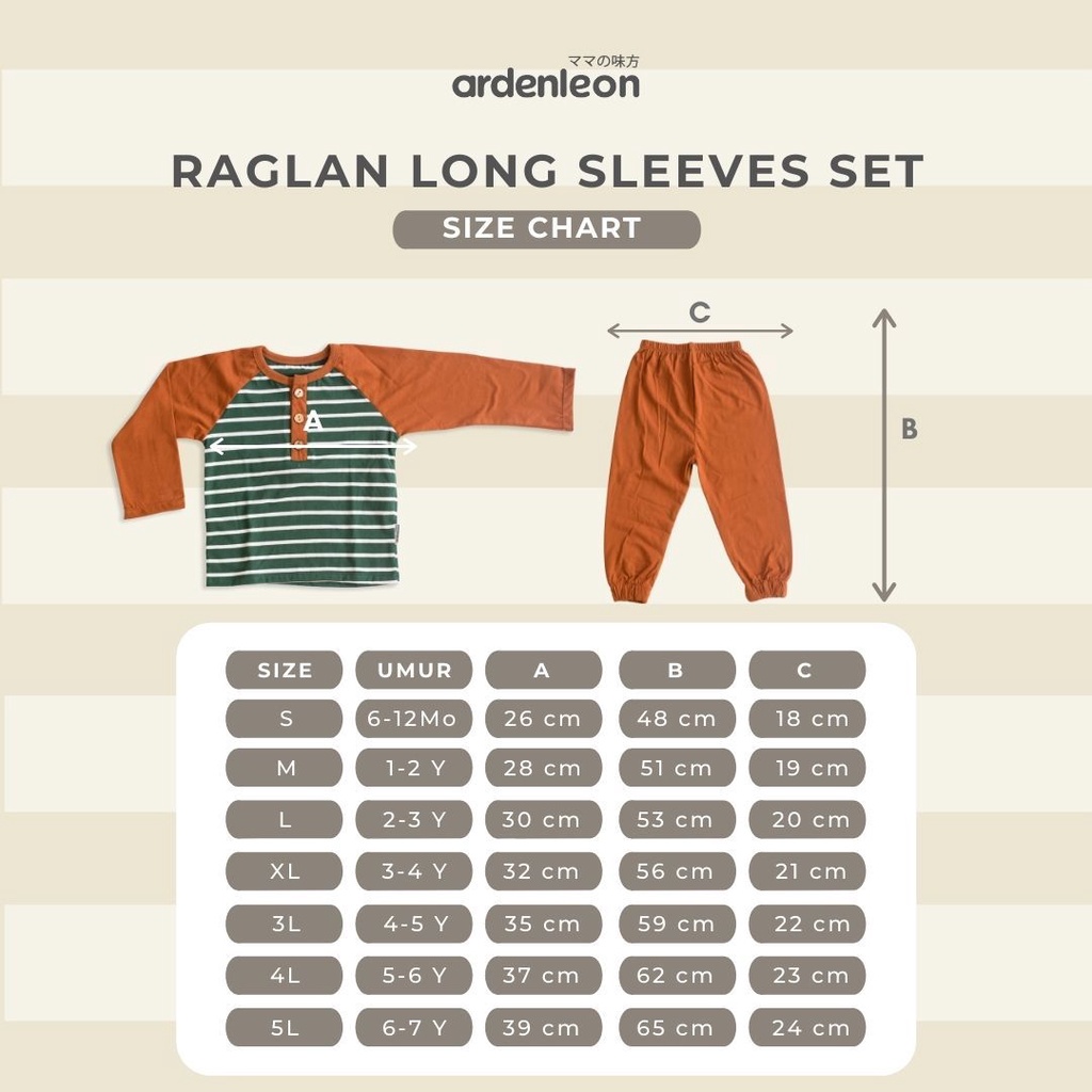 Ardenleon - Raglan Long Sleeves Set