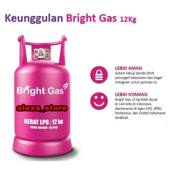 TABUNG GAS ELPIJI KOSONG 12 KG BRIGHT