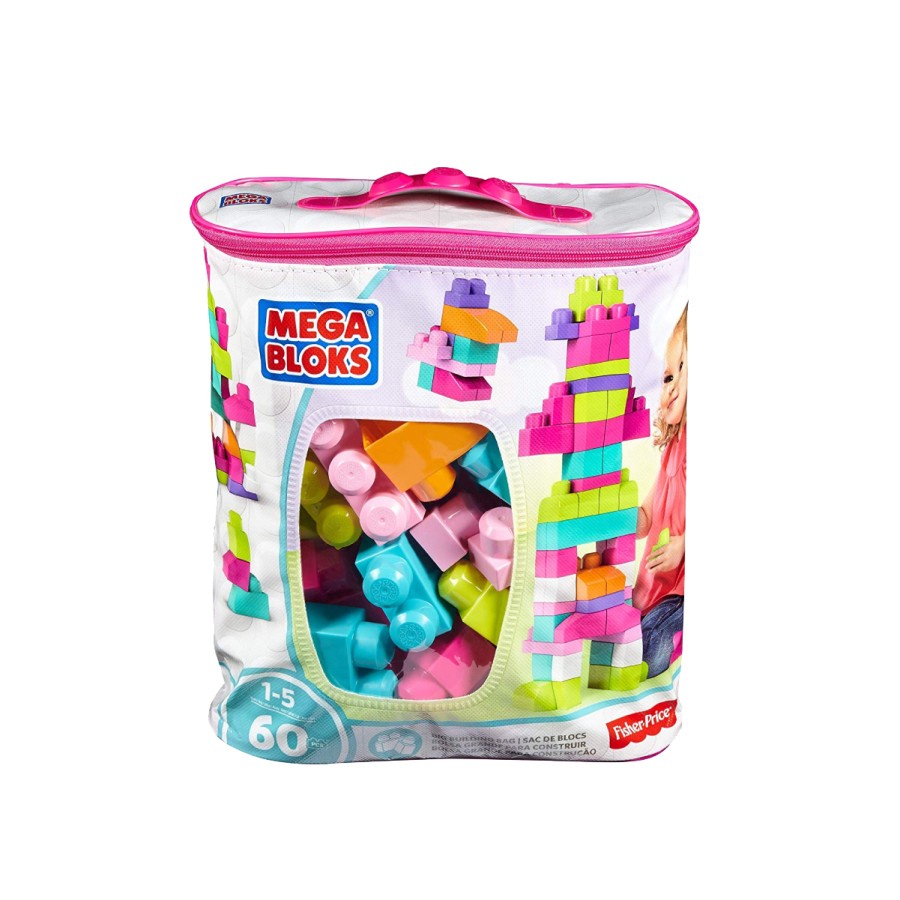 MEGABLOCKS BIG BUILDING BAG (60PCS) PINK / DCH54