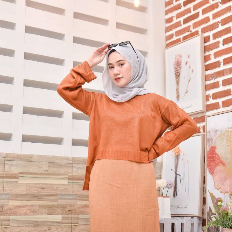 OVERSIZE YURA KNITE SWEATER WANITA TERMURAH KEKINIAN'