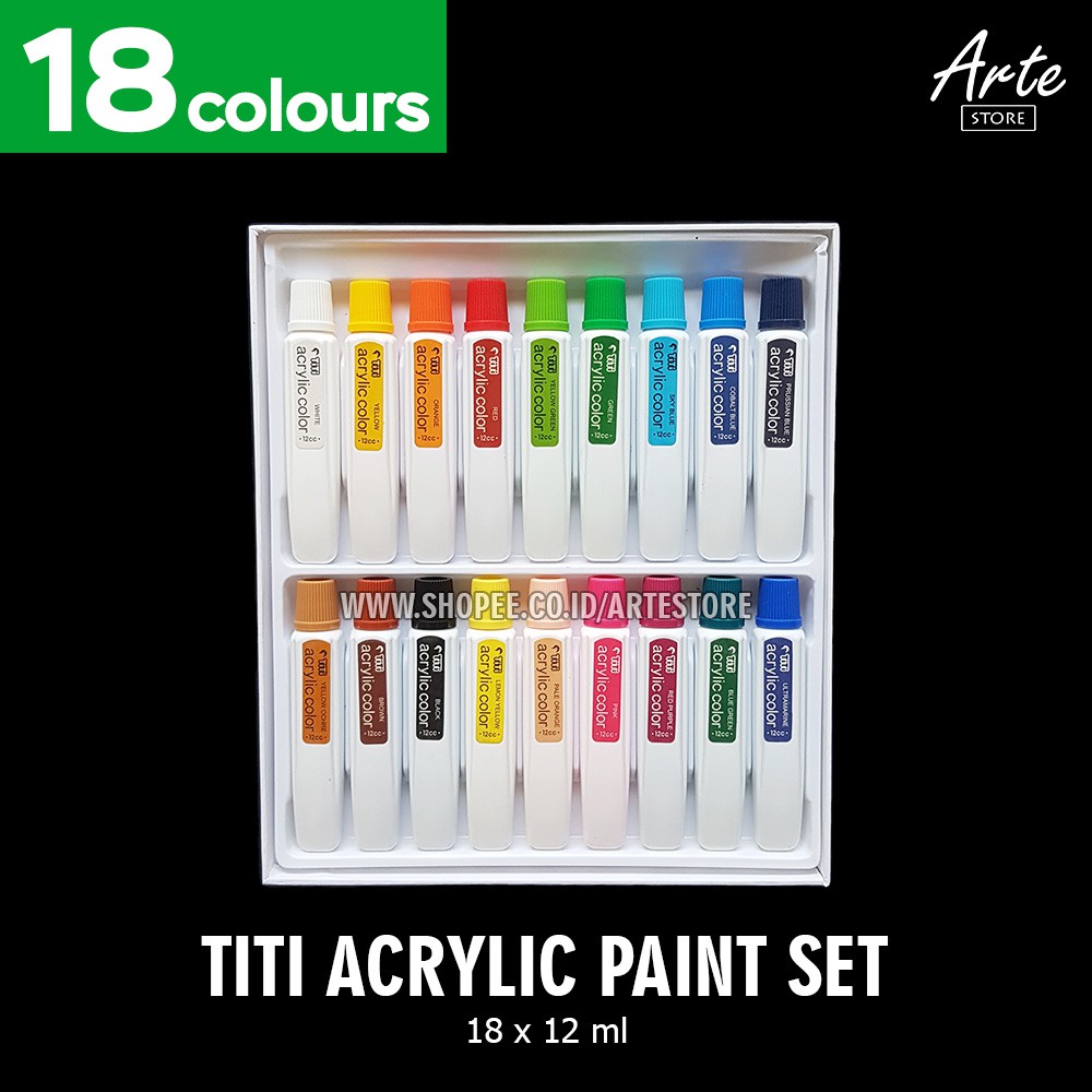 Cat Acrylic TITI Set (18 - 24 Warna)