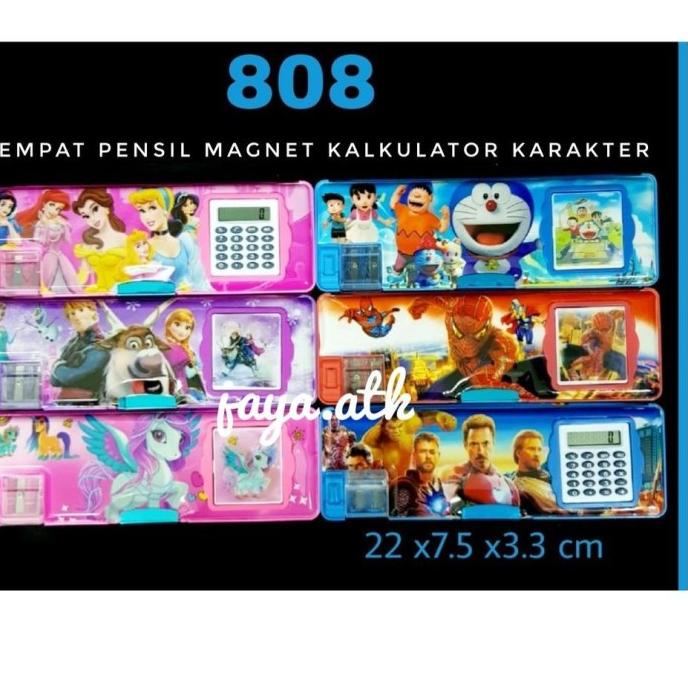 

QM863 BHQ TEMPAT PENSIL MAGNET KALKULATOR DUA SISI KOTAK KARAKTER A FVD643621