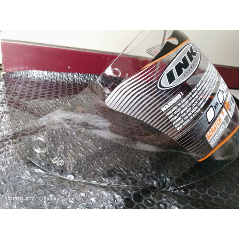 kaca helm ink Centro original pnp kyt DJ maru galaxy slide warna putih