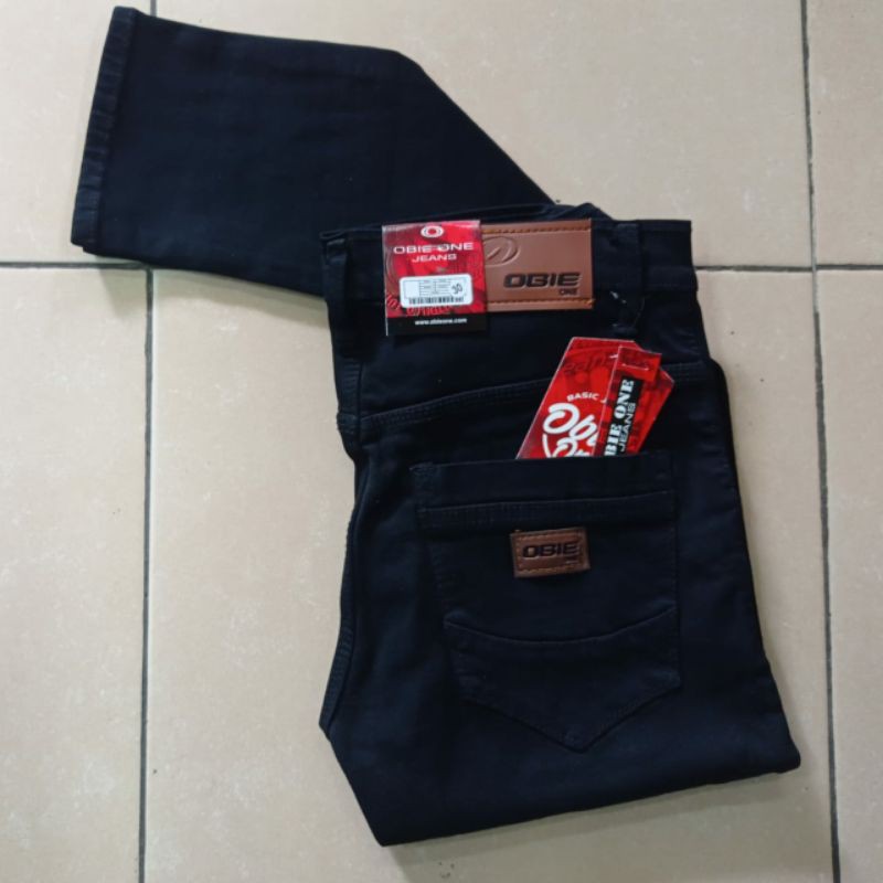 CELANA DENIM HITAM PRIA / CELANA PENSIL HITAM PRIA 27 32