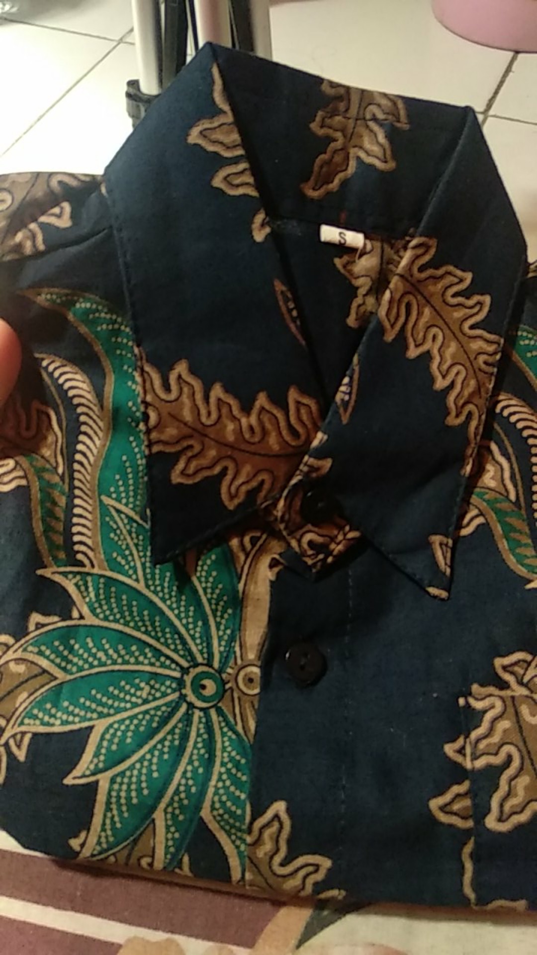 Kemeja Batik Anak / Hem Anak Pendek Laki Laki Motif Ulir 1-13 Tahun