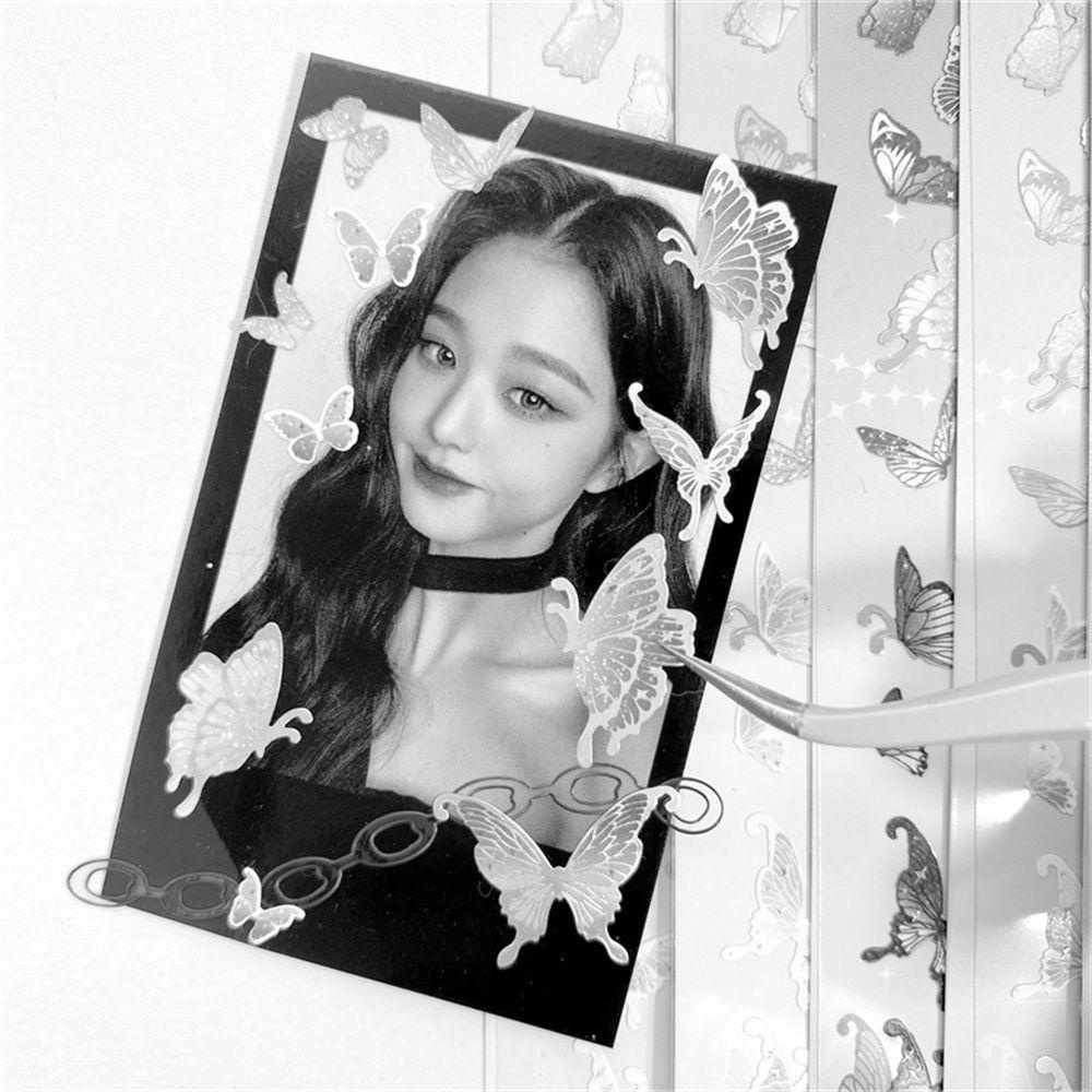 Agustina Stiker Laser Tahan Air Kawaii Hadiah Natal Album Jurnal Alat Tulis DIY Dekorasi Stiker