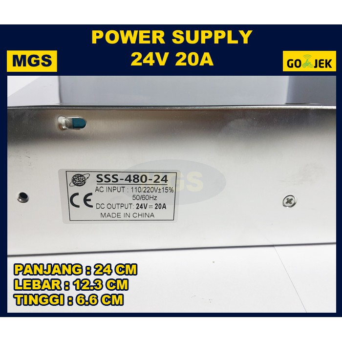 POWER SUPPLY SWITCHING 24V 20A