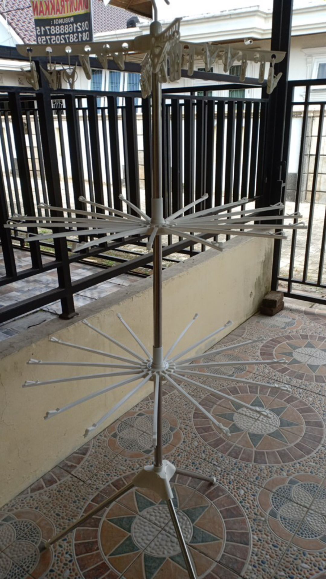 E.w Jemuran Baju Portable Model Lipat