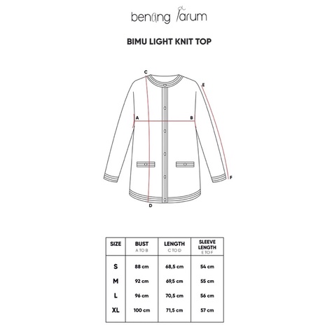 BIMU LIGHT KNIT TOP - BENANG JARUM