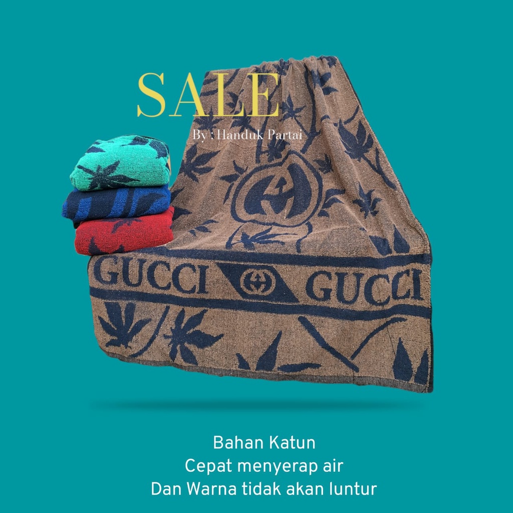 Handuk Gucci Jumbo 80x150 - Handuk Mandi Dewasa - Handuk Tebal - Handuk Murah - Handuk Gucci Sakura
