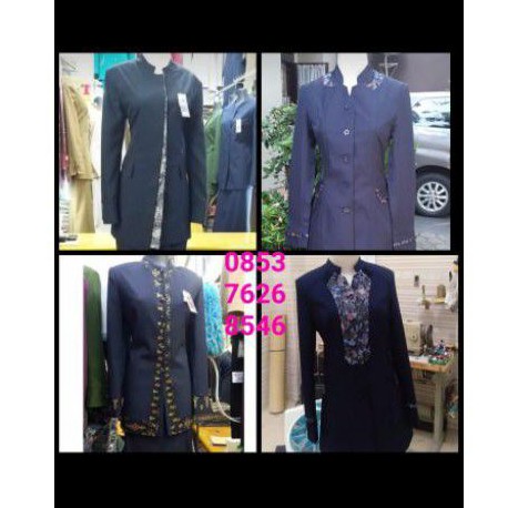 baju PNS PDH guru pegawai kantor dinas navy Dongker wanita