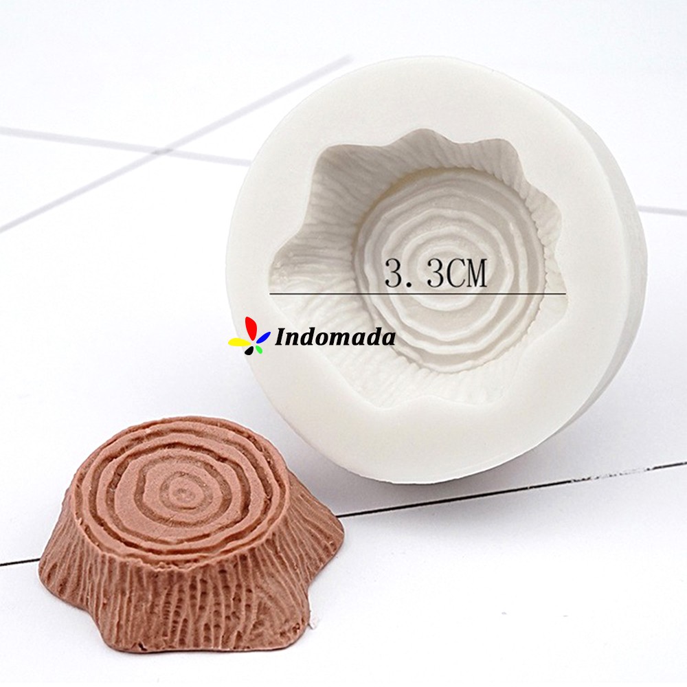 Indomada Cetakan Silikon Fondant Tunggul Batang Pohon Tree Stump Silicone Mold