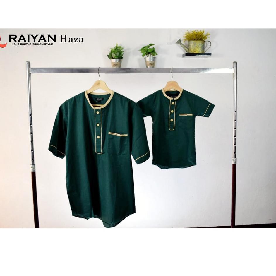 RFS BAJU NGAJI ANAK LAKI LAKI ALRAIYAN KOKO COUPLE HAZA BIRU DONGKER KOKO AYAH DAN ANAK .