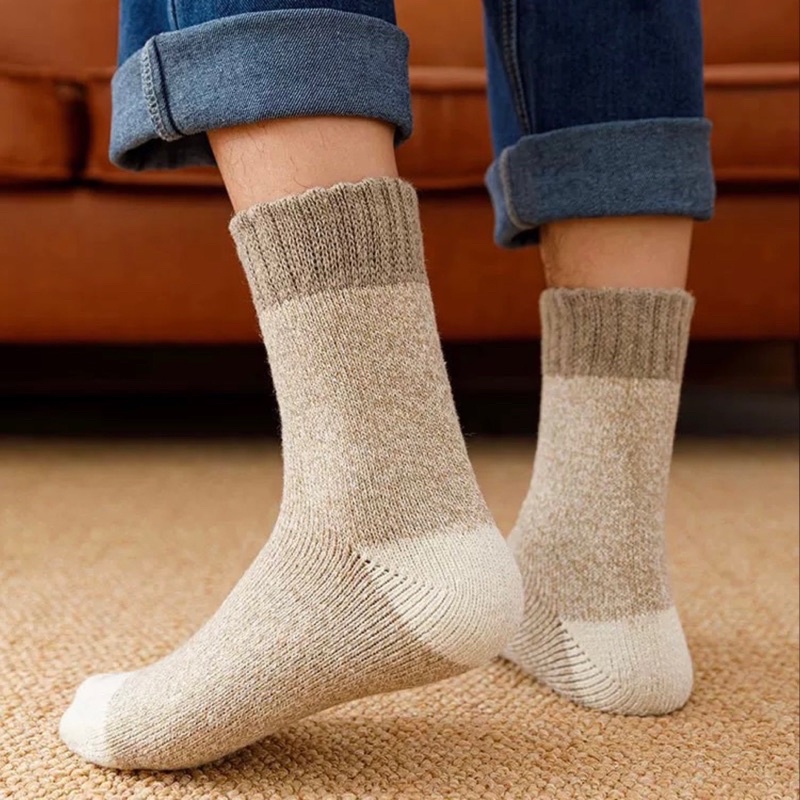 Kaos kaki winter wool thermal socks musim dingin hangat import wol gunung wanita pria unisex