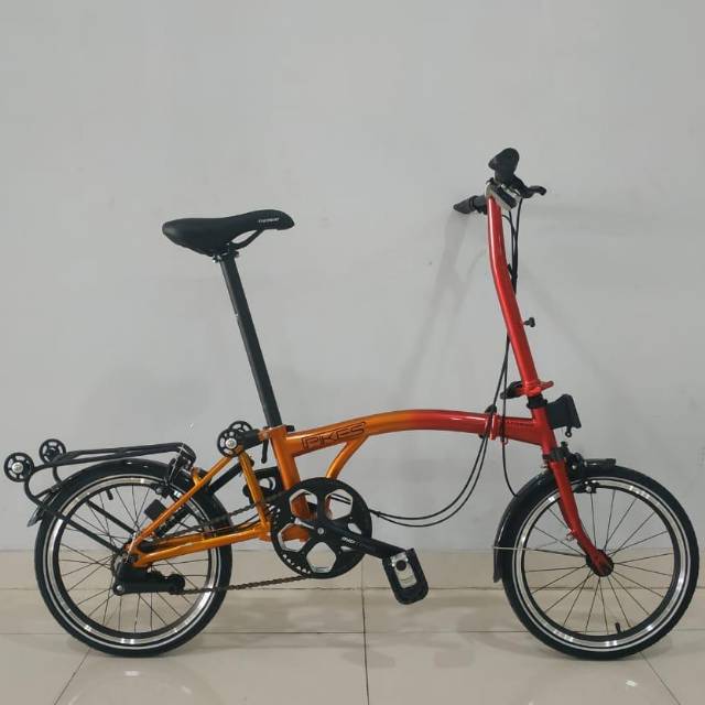 Sepeda Lipat 16 Element Pikes 5s Gold Dragon