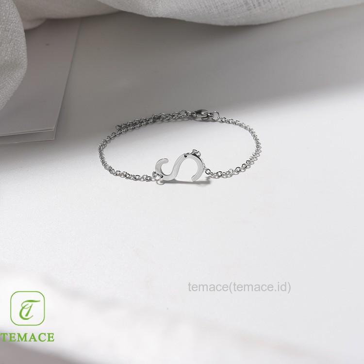 Asli Jepang dan Korea Selatan s925 sterling silver bead gelang wanita sederhana fashion temperamen s