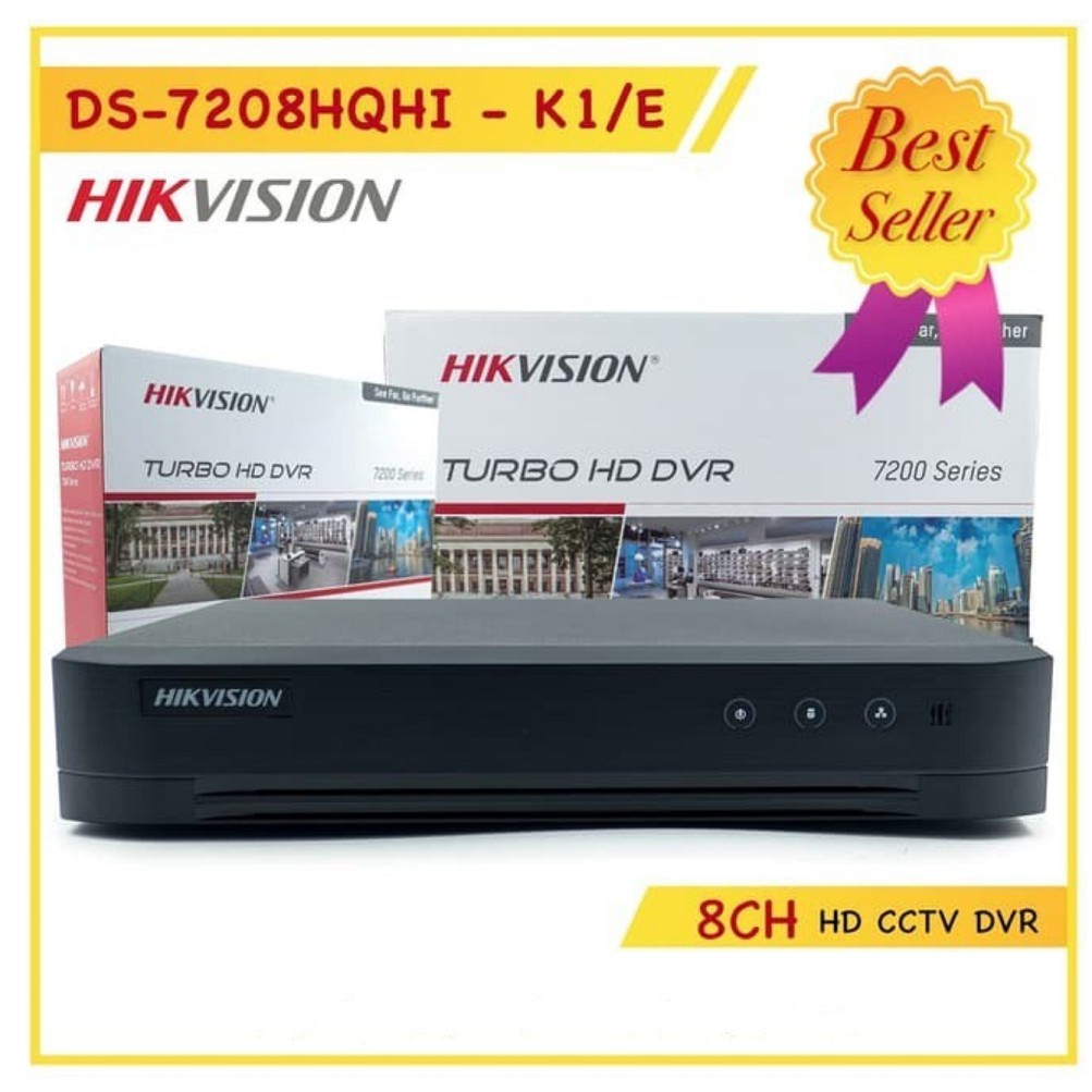 DVR Hikvision 8 Channel DS 7208 HQHI-K1 E
